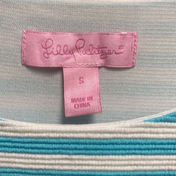 Lilly Pulitzer Blue Striped Sleeveless Dress Size Small - Picture 2 of 5